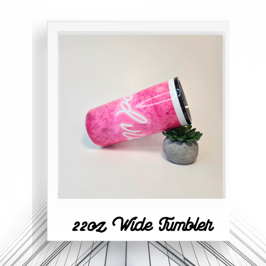 22oz Wide Good Vibes Stainless Steel Tumbler, Pink, Drink Container, Mug