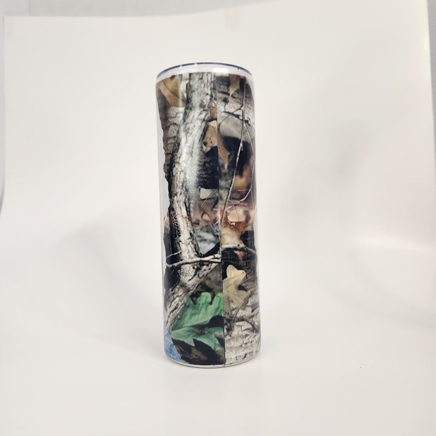 RTS 20oz Fish and Camo Print Hot/cold Tumbler - Pink Dog makes