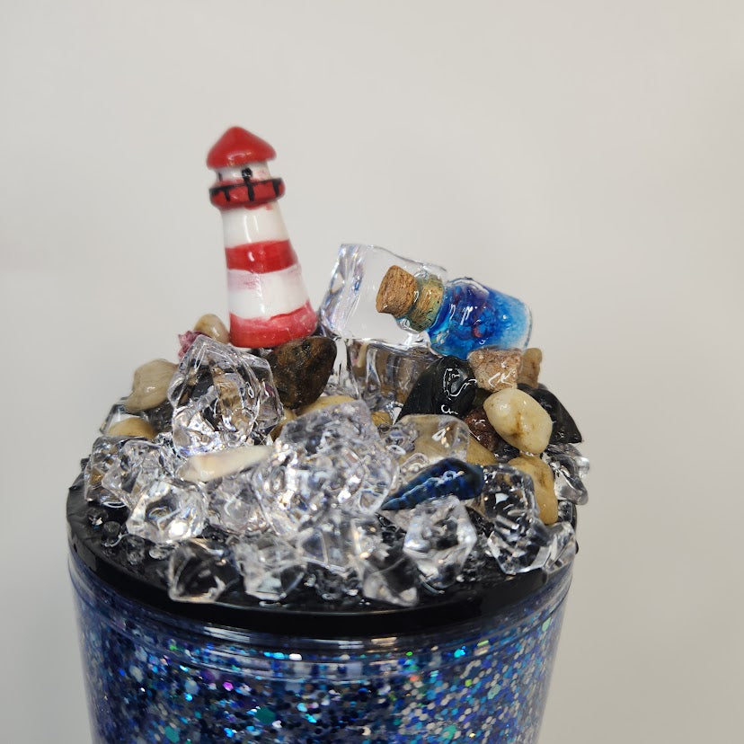 Hand Filled Slow Globe "My Family Is My Anchor"