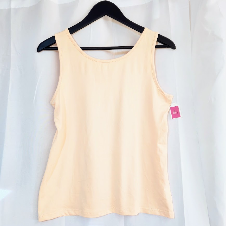 Custom Leopard Print Camping Crew Tank Top, Peach, Size USA S-M