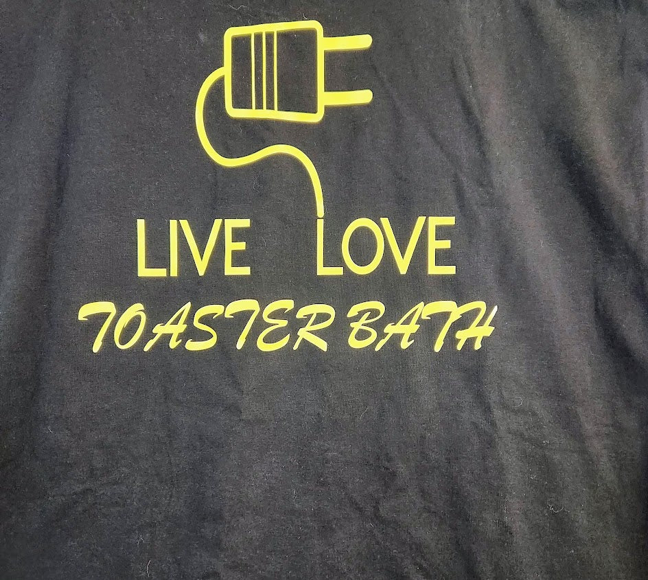 Black Razor Back Tank Top with Yellow Graphic, 3XL