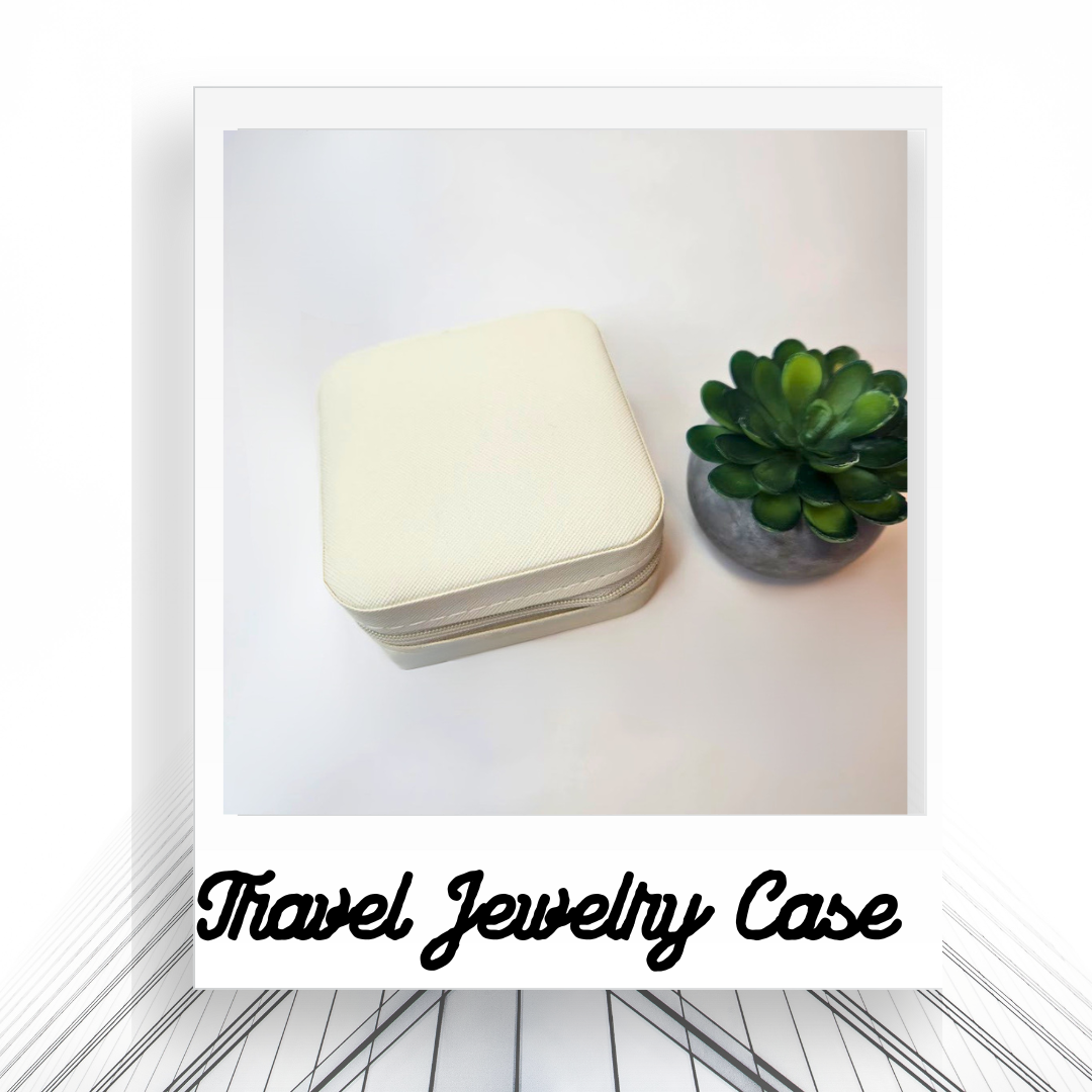 Travel Jewelry Case In Cream