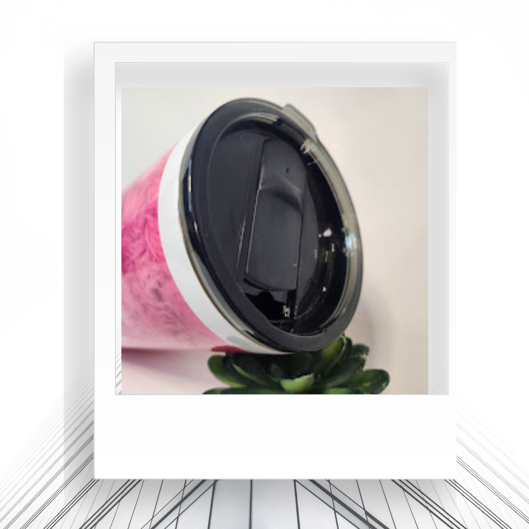 22oz Wide Good Vibes Stainless Steel Tumbler, Pink, Drink Container, Mug