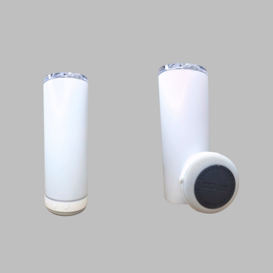 20 oz Blue tooth glow in the dark tumbler - Pink Dog makes