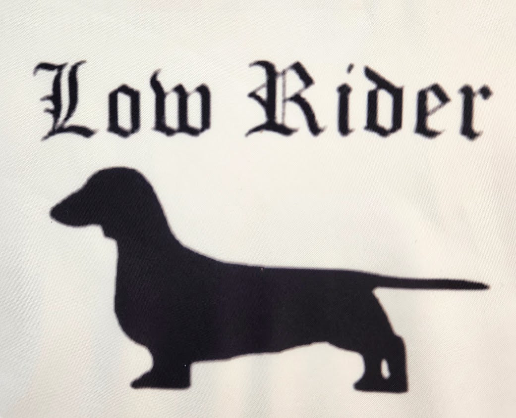 24 inch Wiener Dog Low Rider Pet Bandana Small- Medium