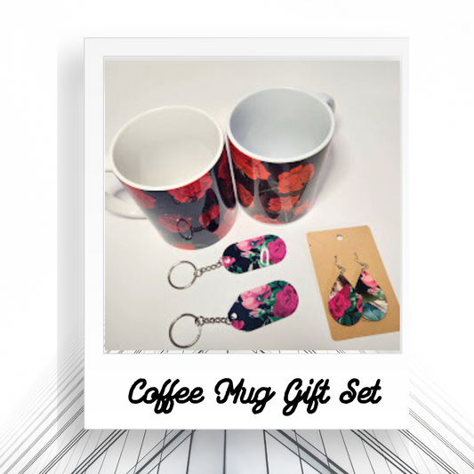 Rose Coffee Mug Gift Set, Coffee Mugs, Gifts