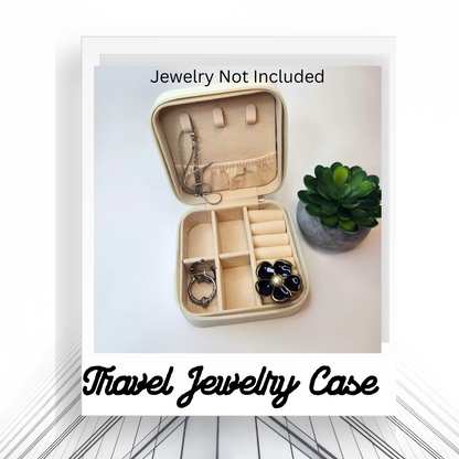 Travel Jewelry Case In Cream