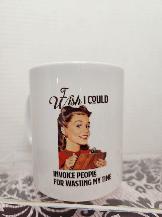 Sassy 50s lady coffee mug - Pink Dog makes