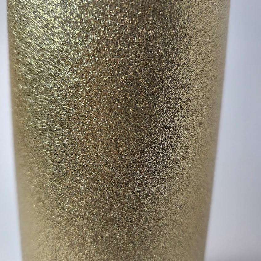 15oz Gold Glitter Tumbler Customizable - Pink Dog makes