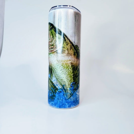 RTS 20oz Fish and Camo Print Hot/cold Tumbler - Pink Dog makes