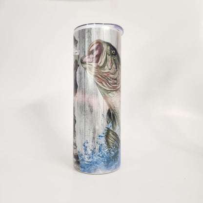 RTS 20oz Fish and Camo Print Hot/cold Tumbler - Pink Dog makes