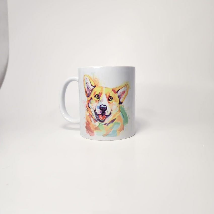 RTS 11oz Corgi Coffee Mug - Pink Dog makes