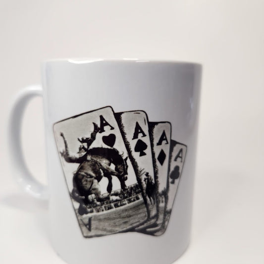 RTS 11oz Aces coffee mug - Pink Dog makes