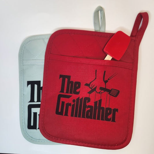 BBQ " The Grill Father " Pot holder