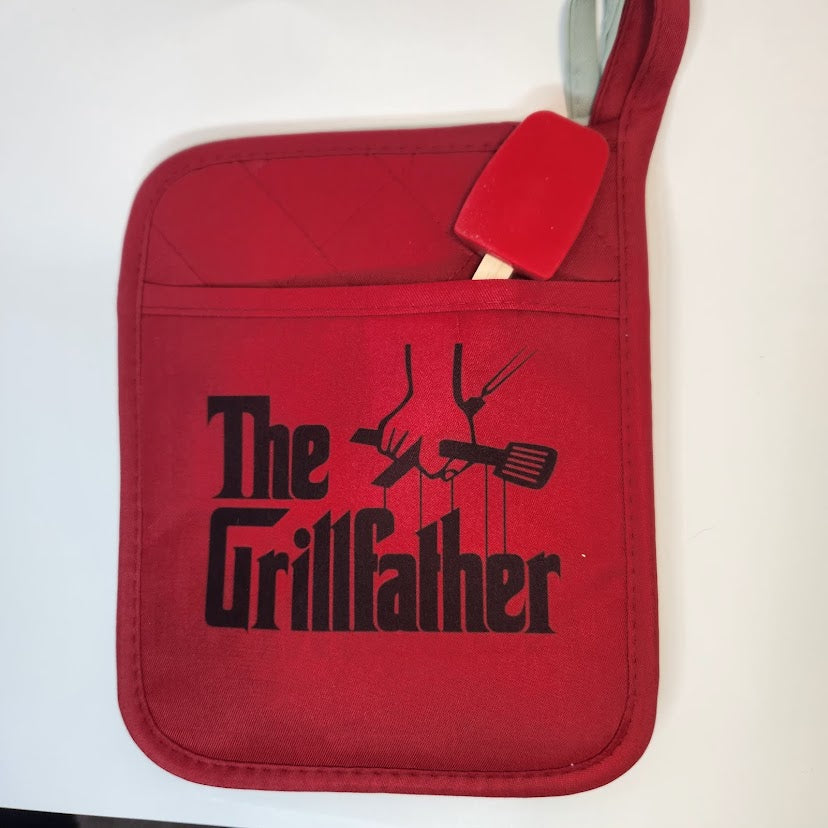 BBQ " The Grill Father " Pot holder