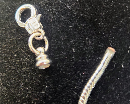 Mixed Metal Anchor Charm Bracelet, Handmade, Pandora style
