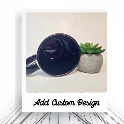 Customizable 15oz Black Inside Coffee Mug | Personalized Tea and Coffee Cup