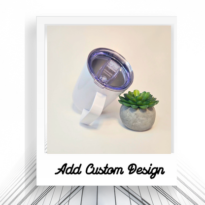 Customizable 12oz Camp Style Mug | Stainless Steel Hot and Cold Travel Mug