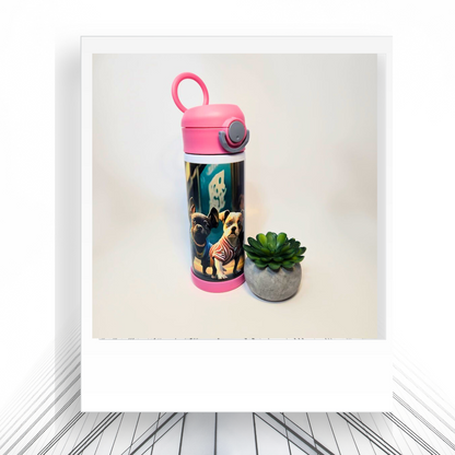 Puppy Kids Flip Top Cup | 12oz Spill-Resistant Travel Cup