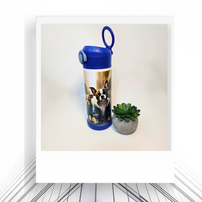 Puppy Kids Flip Top Cup | 12oz Spill-Resistant Travel Cup