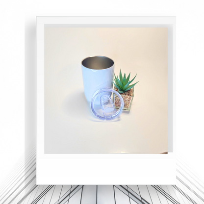 Customizable 12oz Stainless Steel Wine Tumbler | Hot and Cold Cup