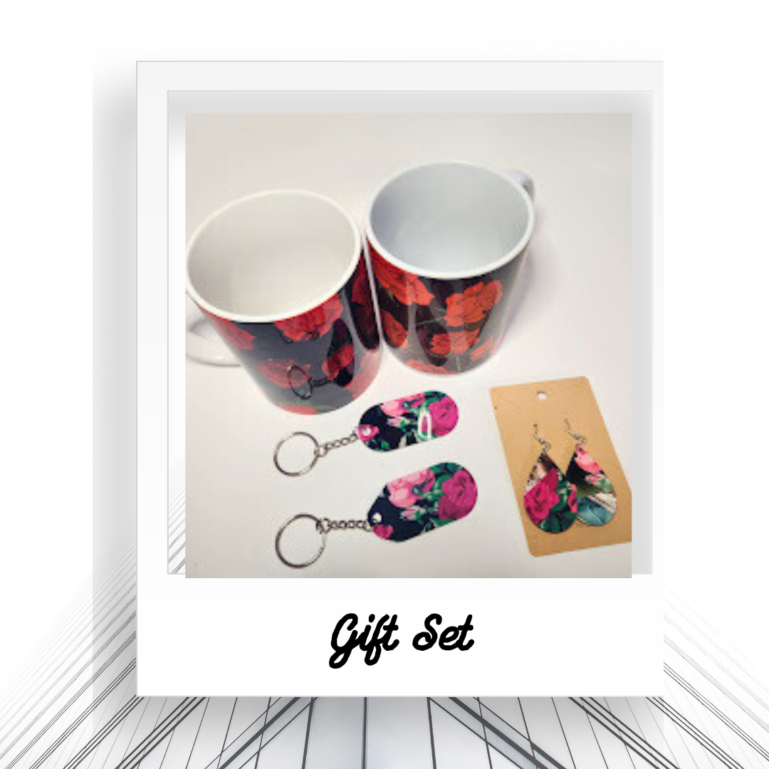 Rose Coffee Mug Gift Set, Coffee Mugs, Gifts