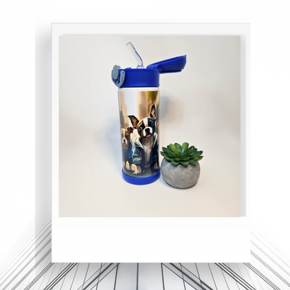 Puppy Kids Flip Top Cup | 12oz Spill-Resistant Travel Cup