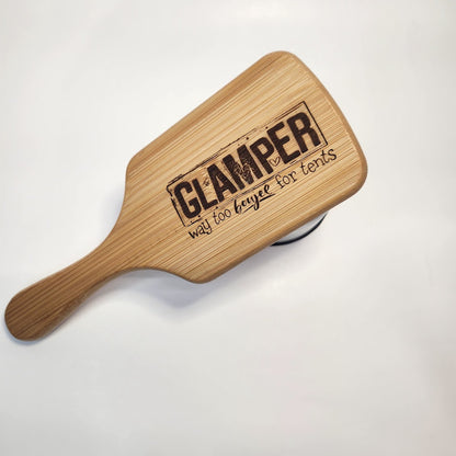 Laser Engraved Bamboo Paddle Hair Brush – Choose Your Design