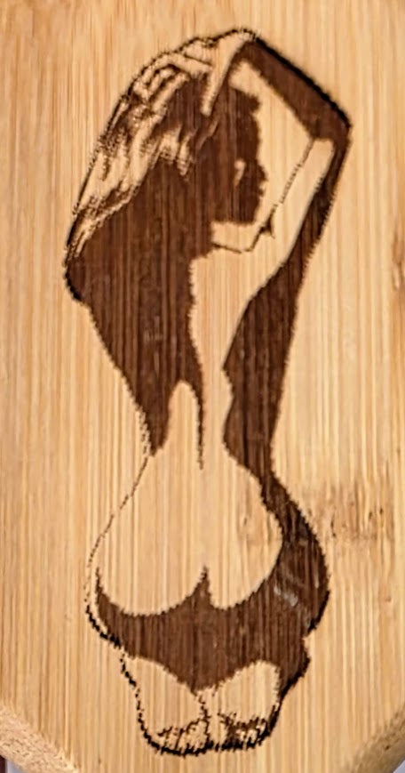 Laser Engraved Bamboo Paddle Hair Brush – Choose Your Design