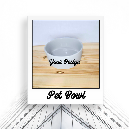 Customizable 6 Inch Pet Bowl | Personalized Dog or Cat Bowl
