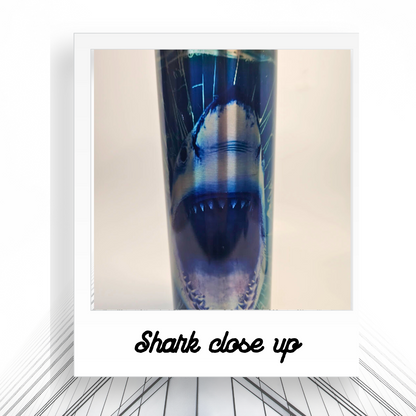30oz Stainless Steel Shark Tumbler| Hot And Cold