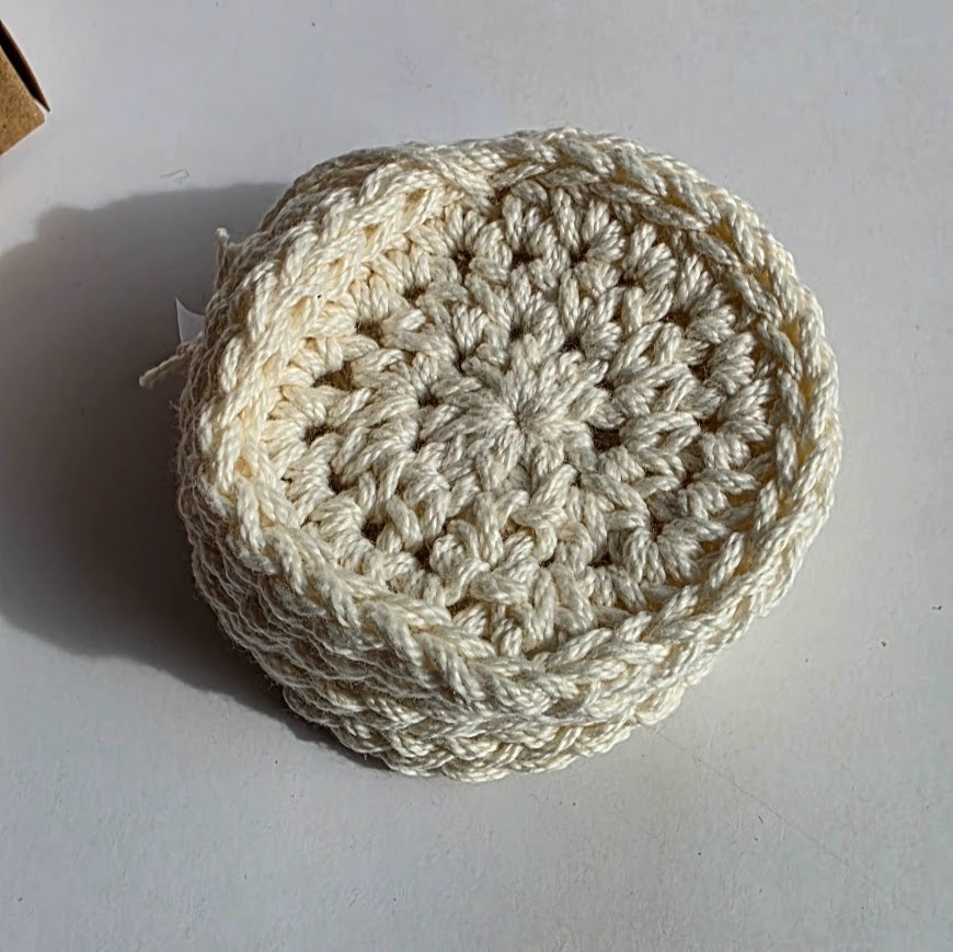 Linen colour handmade reusable cotton makeup remover pads made from 100 percent cotton