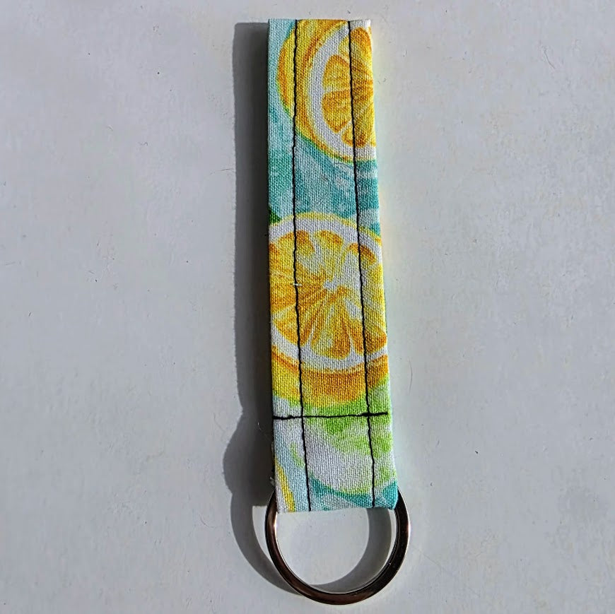 Handmade Mini Fabric Key Fob Keychain – 4.5 x 1 Inch
