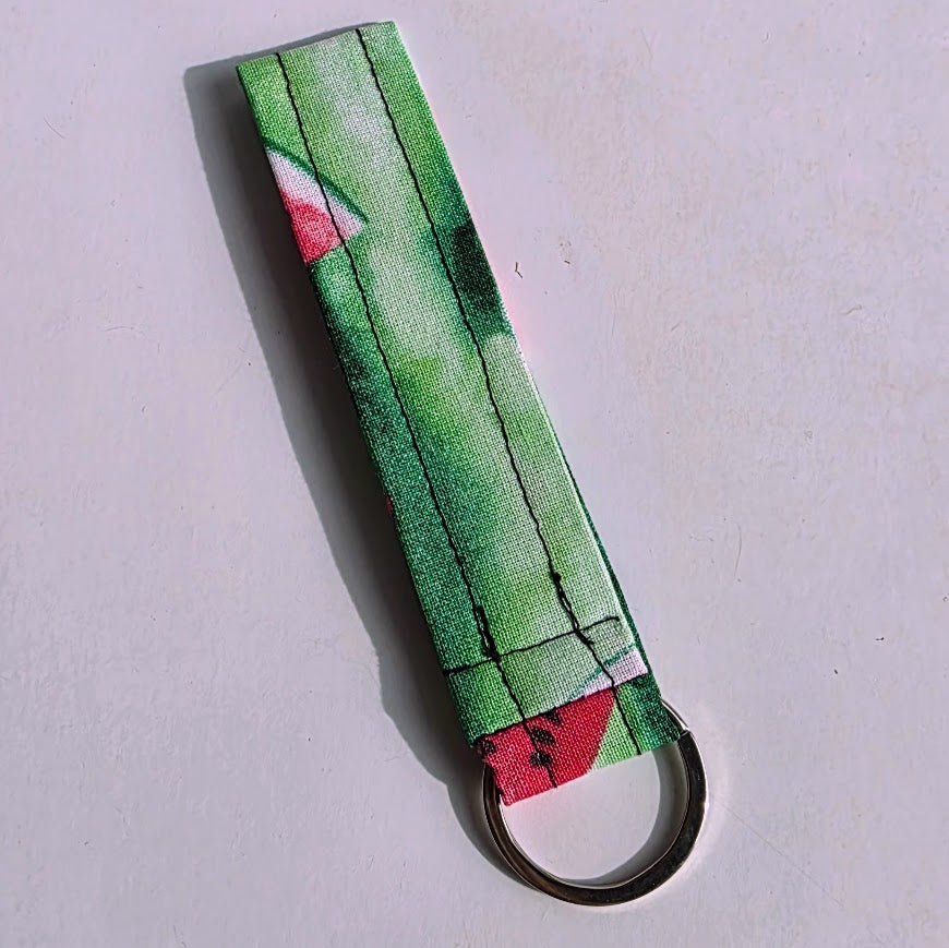 Handmade Mini Fabric Key Fob Keychain – 4.5 x 1 Inch