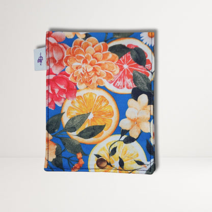 Fabric Flower Sanitary Pouch for Tampons | Reusable Snap Closure Essentials Pouch