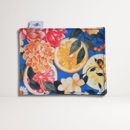 Fabric Flower Sanitary Pouch for Tampons | Reusable Snap Closure Essentials Pouch